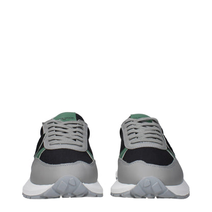 Black Fabric Athletic Sneakers
