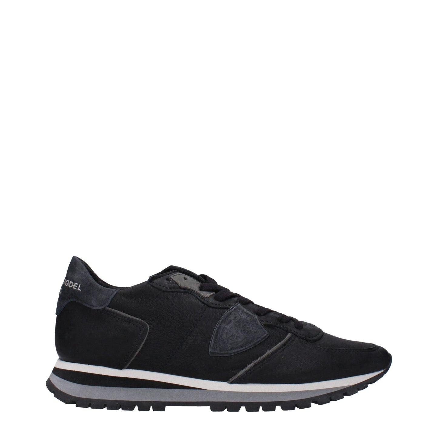 Black Leather Sneakers