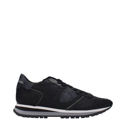 Black Leather Sneakers