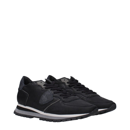Black Leather Sneakers