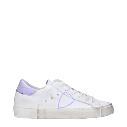 White Leather Low Tops
