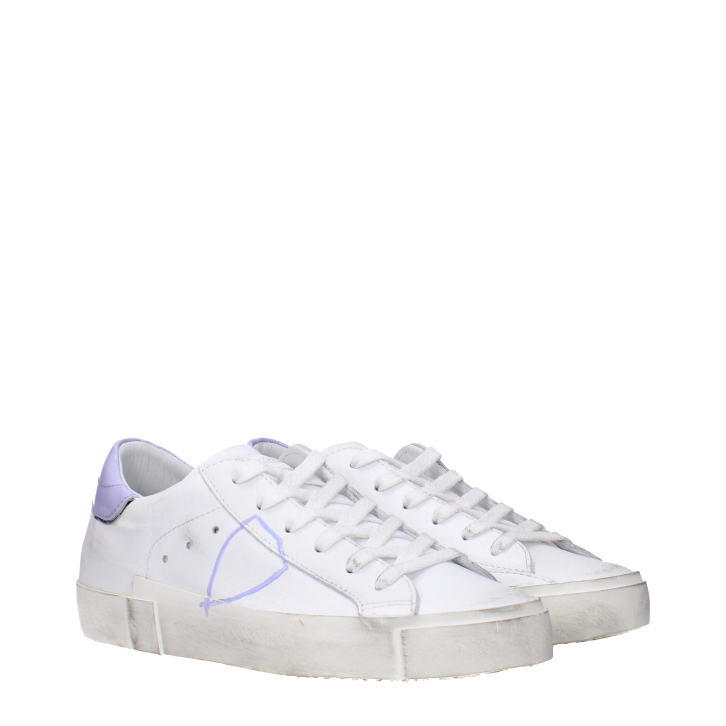 White Leather Low Tops