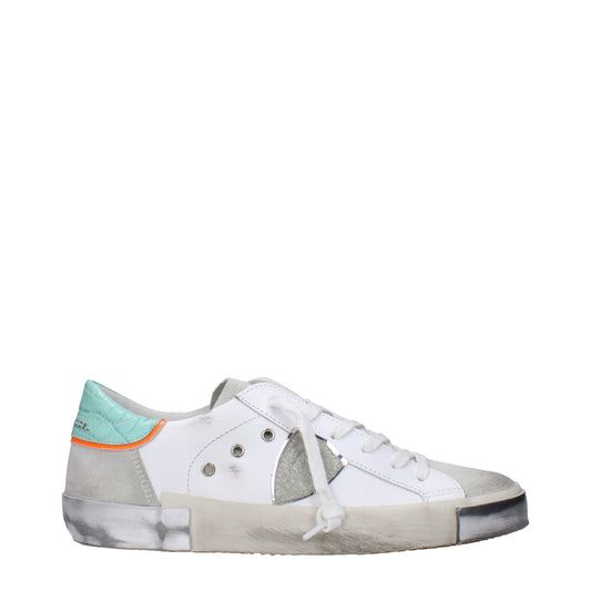 White Leather Low Tops