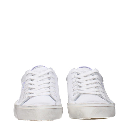 White Leather Low Tops
