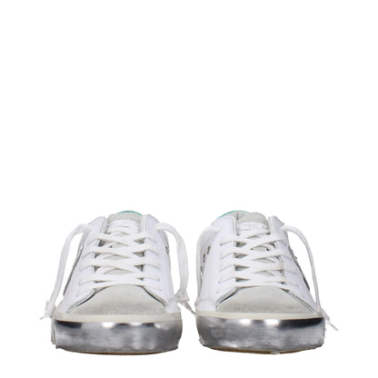 White Leather Low Tops