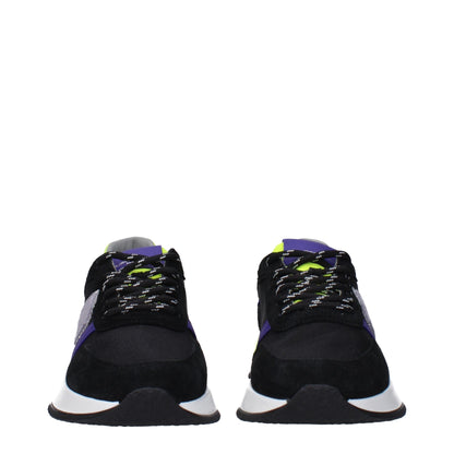 Black Fabric Athletic Sneakers