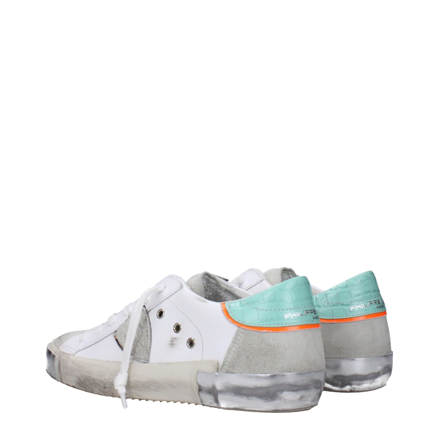 White Leather Low Tops