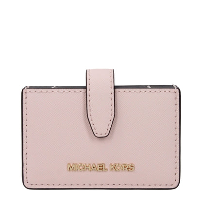 Pink Leather Cardholders