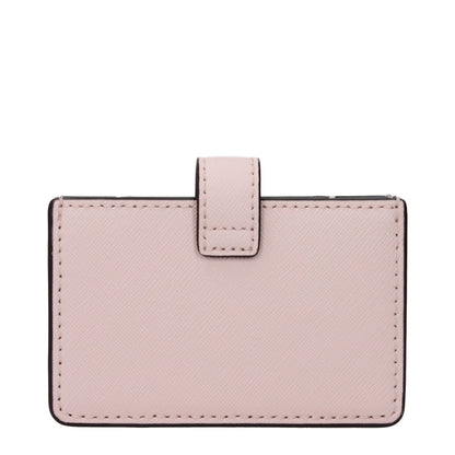 Pink Leather Cardholders