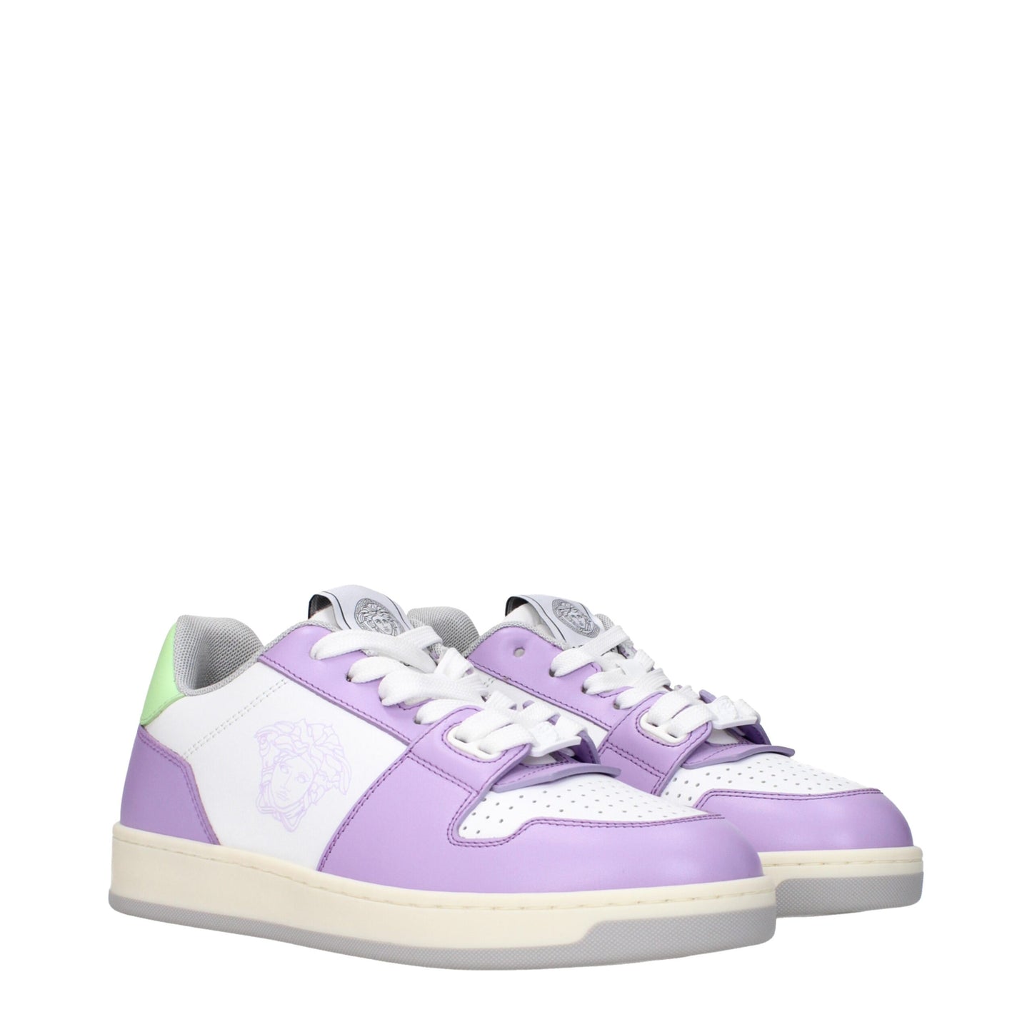 White Leather Low Tops