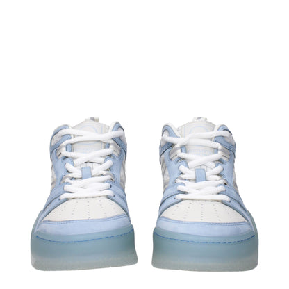 White Leather High Tops