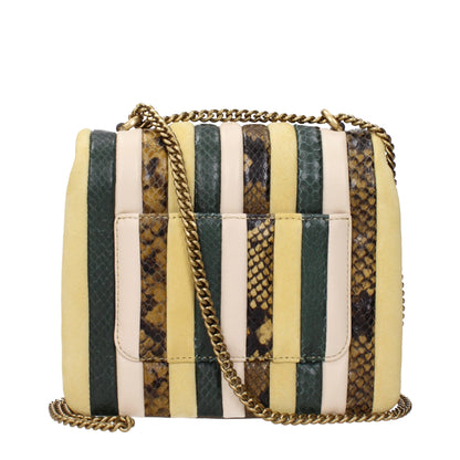 Yellow Leather Shoulder Bags