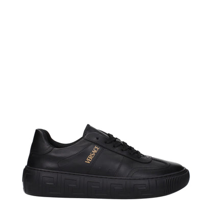 Black Leather Low Tops