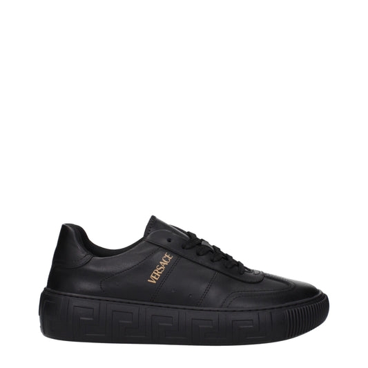 Black Leather Low Tops