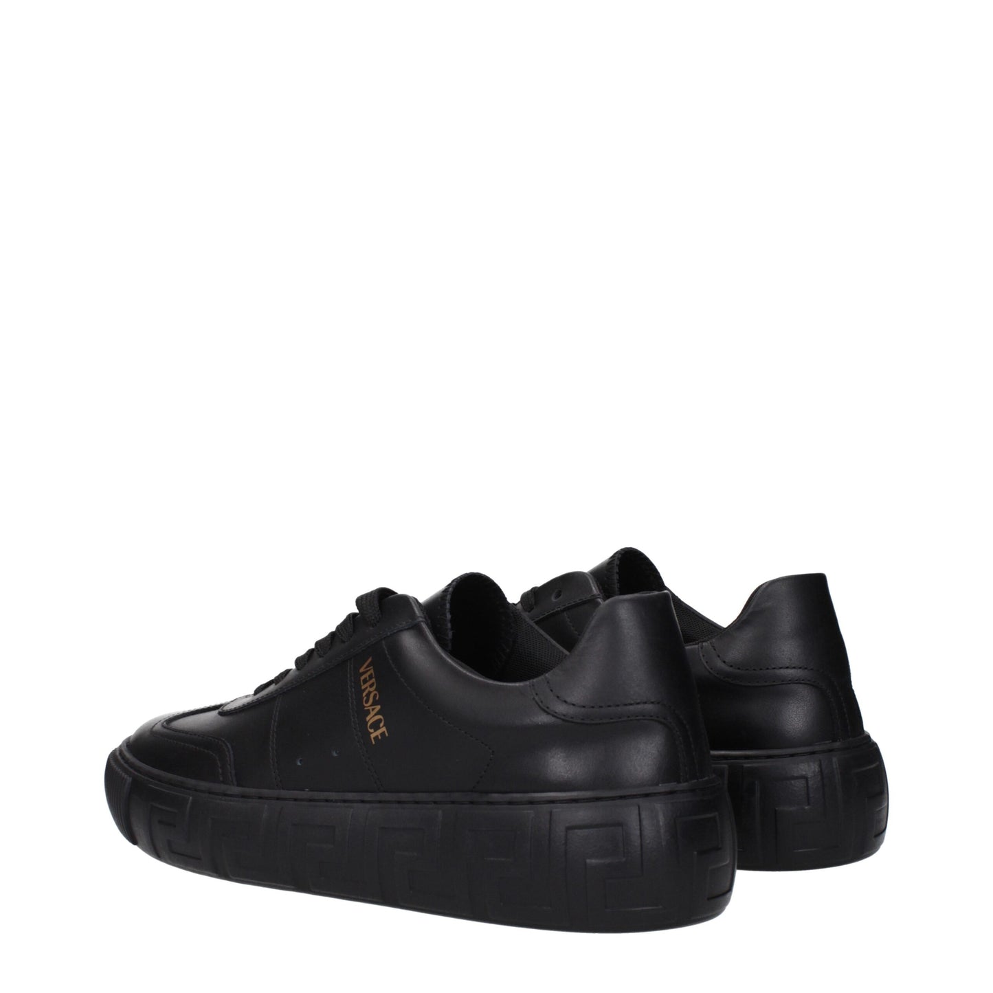 Black Leather Low Tops