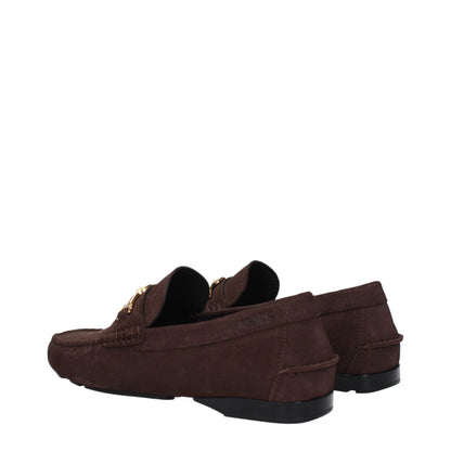Brown Leather Slip-On Loafers