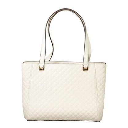 White Polyethylene Women Handbag