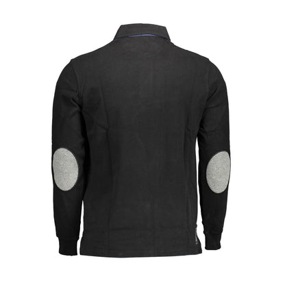 Black Cotton Polo Shirt