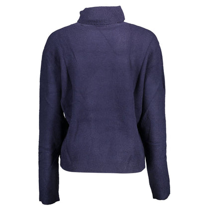Blue Nylon Sweater