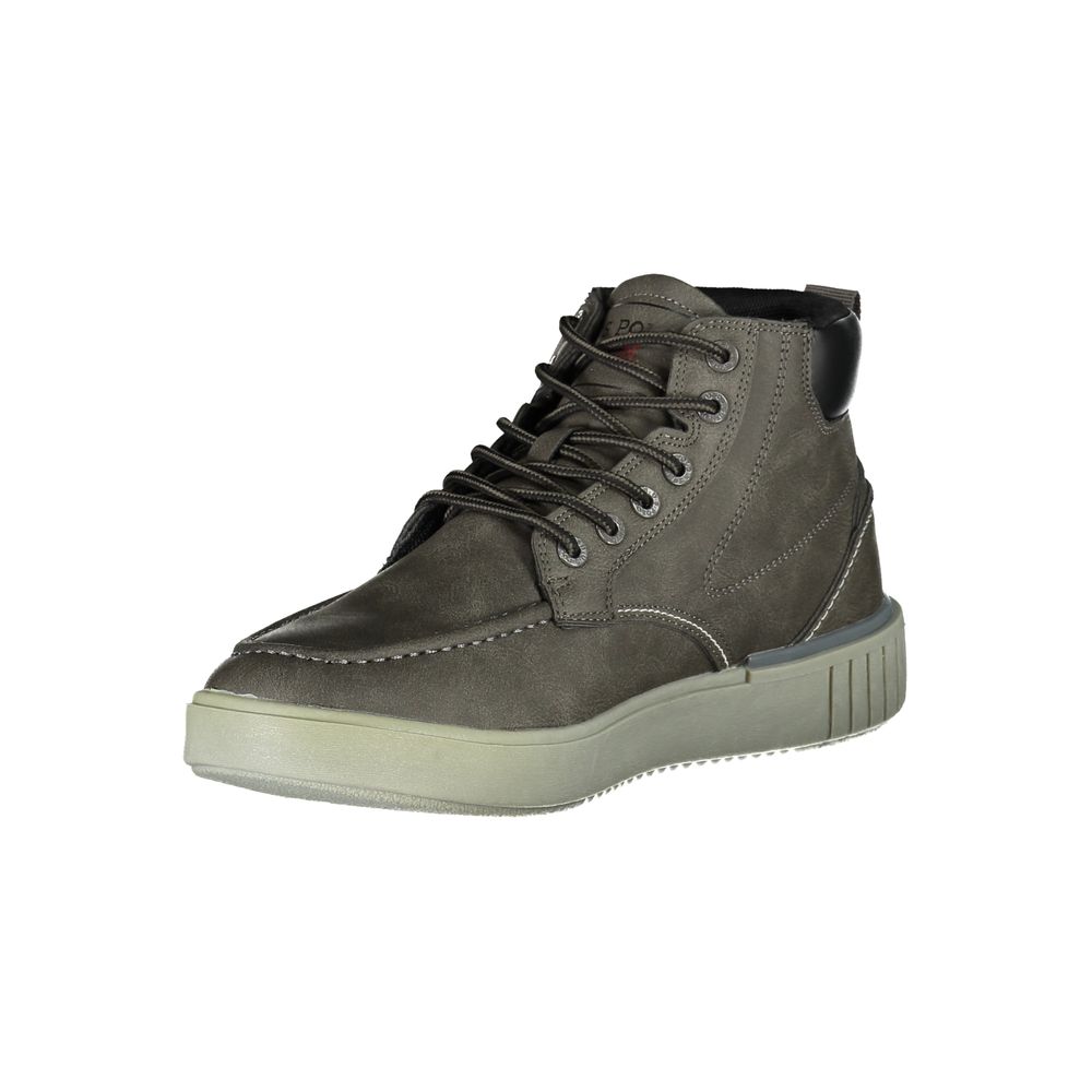 Gray Polyester Boot
