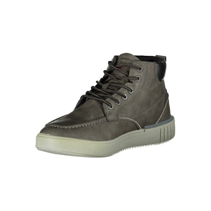 Gray Polyester Boot