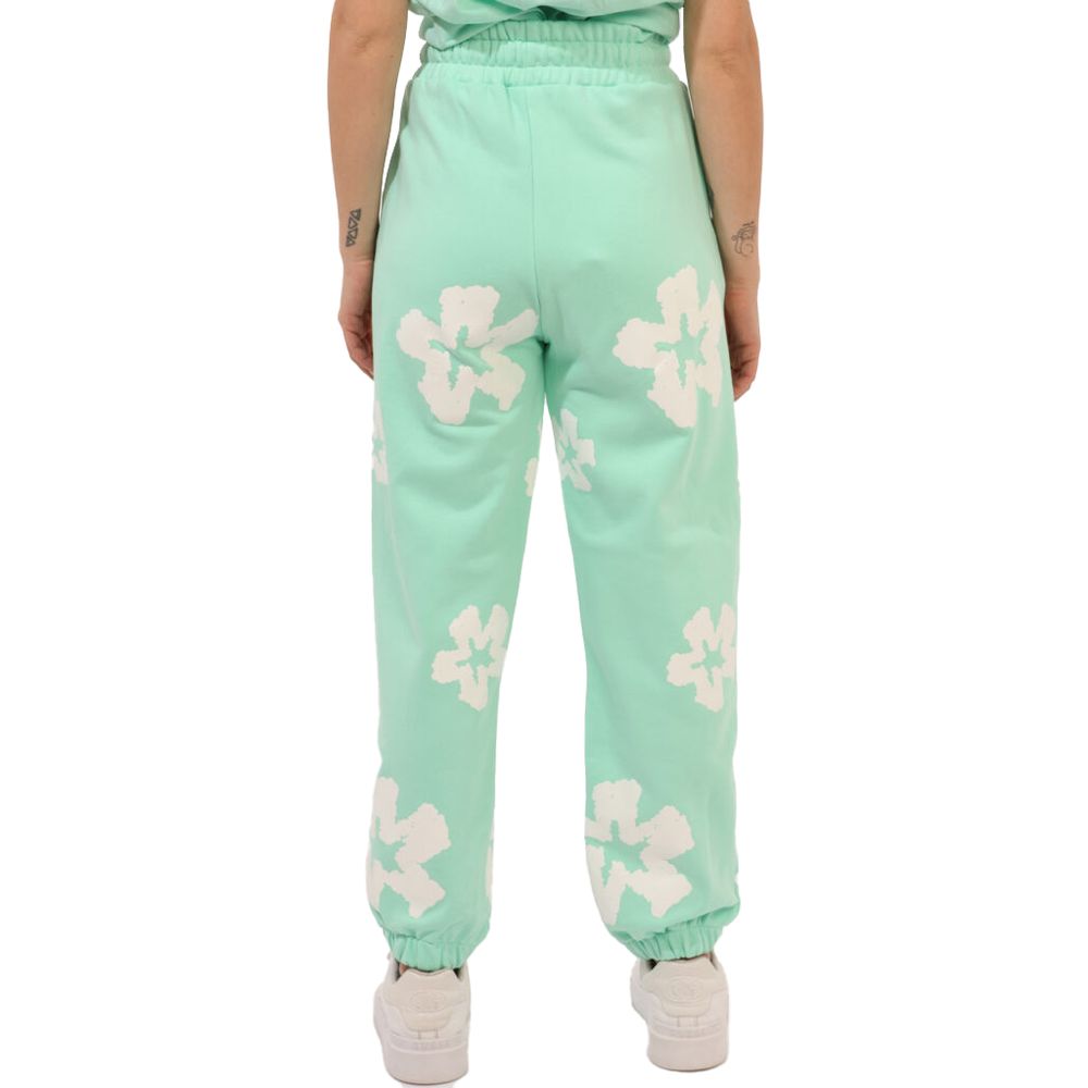 Green Cotton Jeans & Pant
