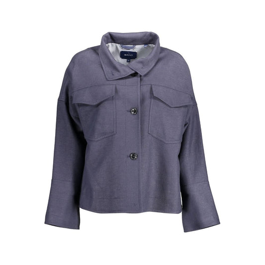 Blue Cotton Jackets & Coat