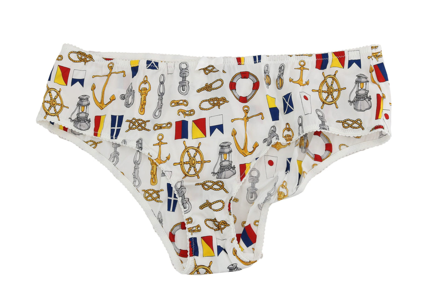 Ropa interior elegante para mujer con estampado marinero