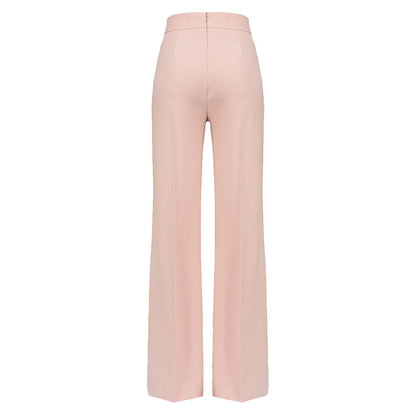 Pink Polyester Jeans & Pant