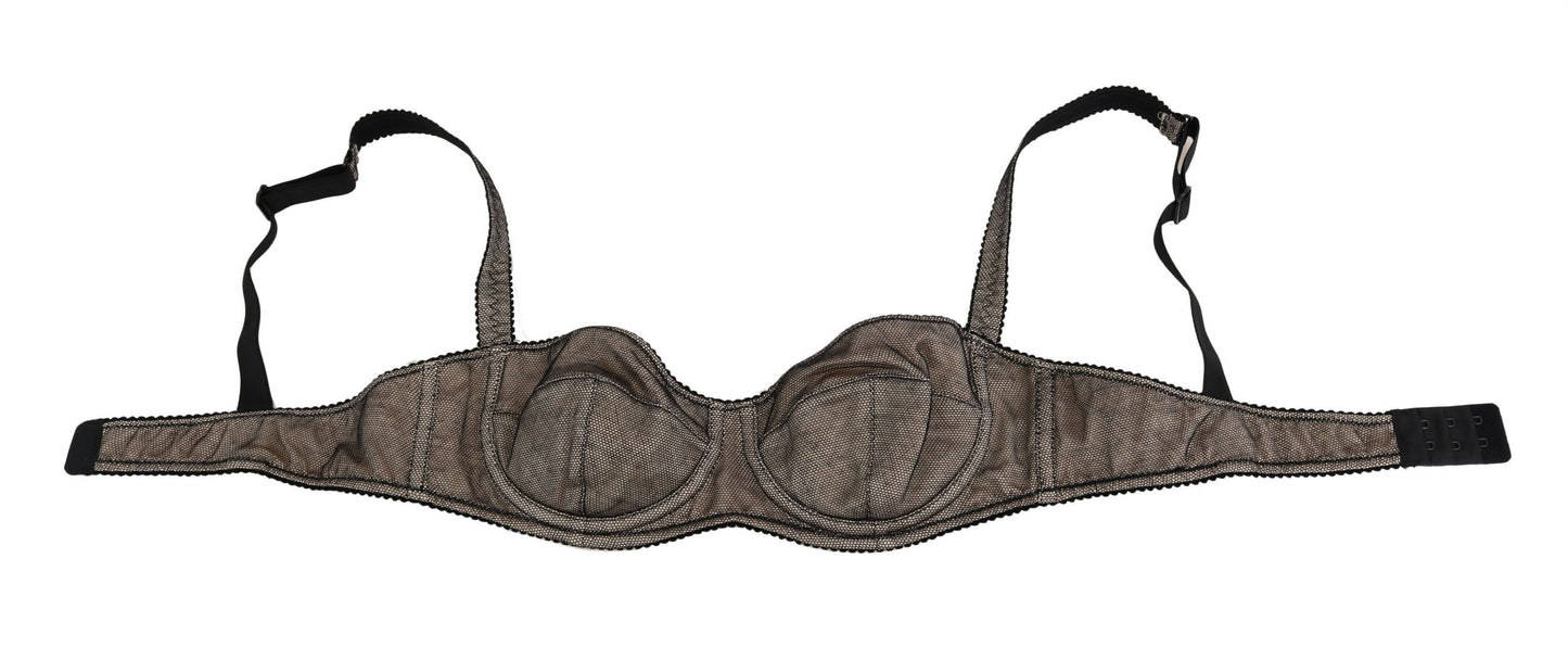 Sujetador elástico marrón elegante para mujer