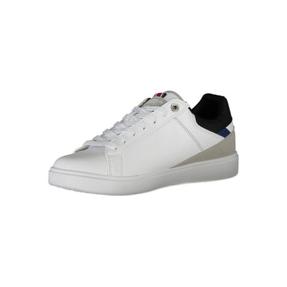 White Polyester Sneaker