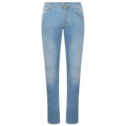 Blue Cotton Jeans & Pant