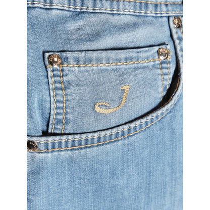 Blue Cotton Jeans & Pant