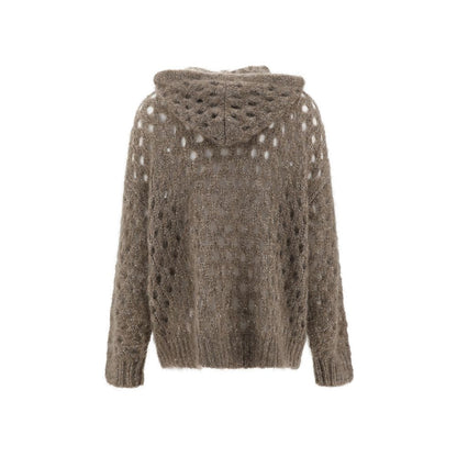 Perforated wool Cardigan