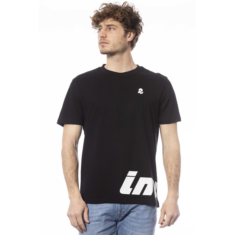 Camiseta negra de algodón para hombre