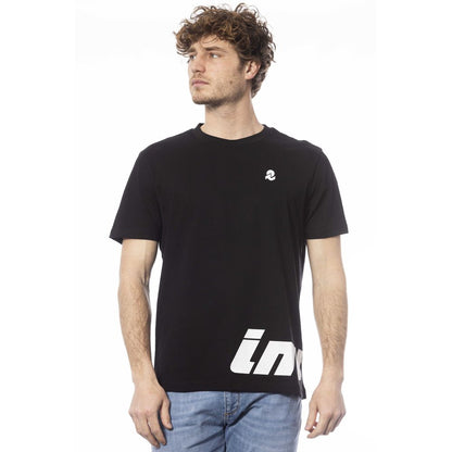 Camiseta negra de algodón para hombre