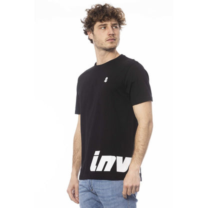 Camiseta negra de algodón para hombre