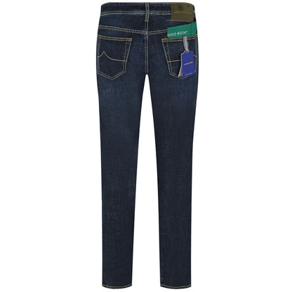 Blue Cotton Jeans & Pant