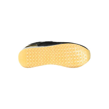 Black Polyester Sneaker