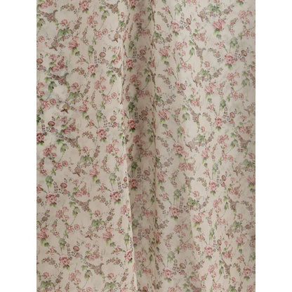 Floral print silk blouse