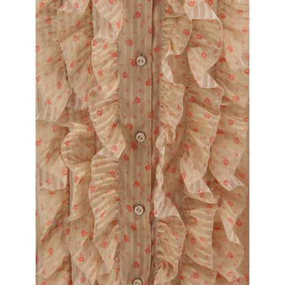 Rouches silk Blouse