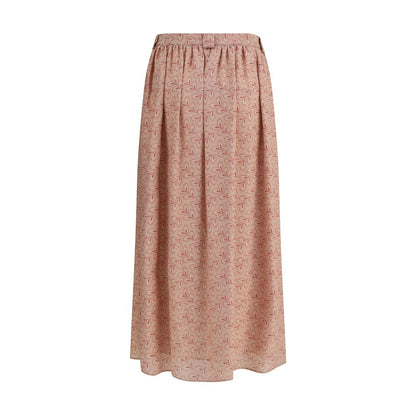 Half circle Skirt with foliage print