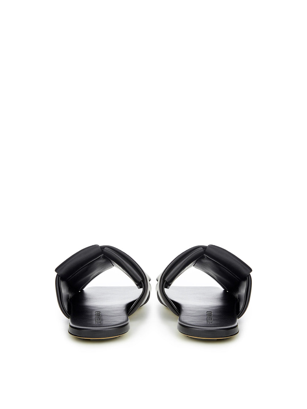 Sandalias elegantes de cuero negro