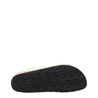 Beige Leather Slippers Sandals