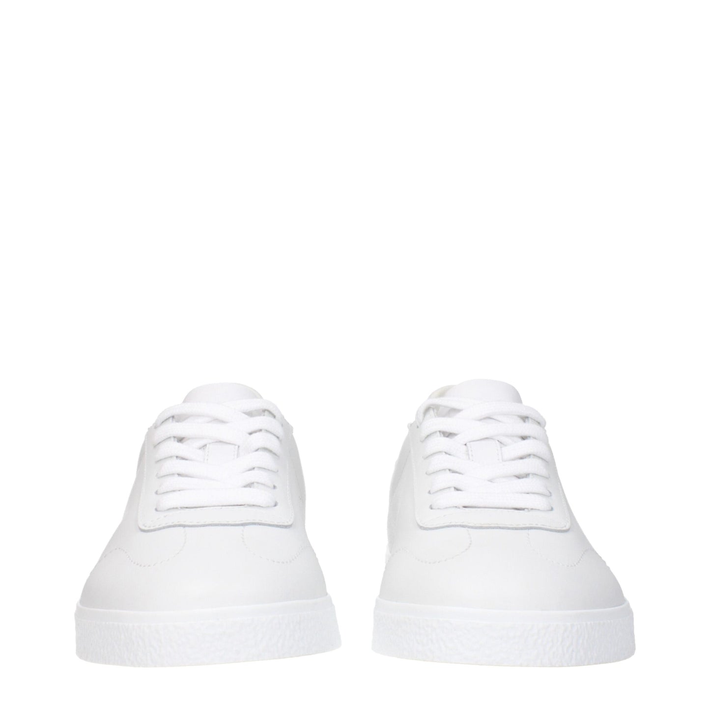 White Leather Low Tops