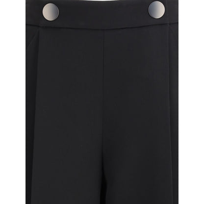 Silk crepe cady one-dart Pants