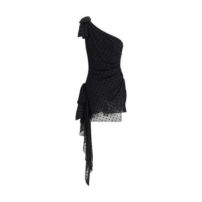 Polka-dot one-shoulder Dress