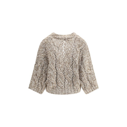 Dazzling Chiné wool Cardigan