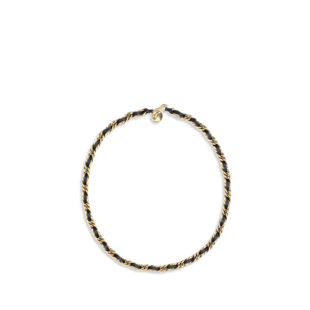 Leather and chain Belt