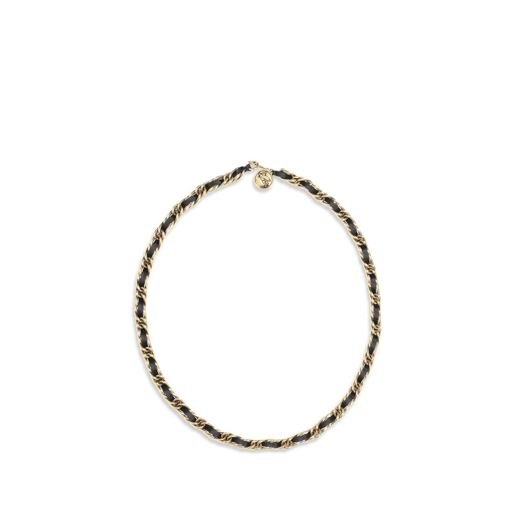 Leather and chain Belt